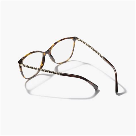 chanel 3408 glasses|Square Eyeglasses Metal & Calfskin Dark Tortoise .